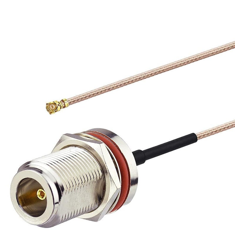 Superbat wlaniot N Type Female Pigtail Cable (6" RG178 for PCI WiFi Card Wireless Router Gateway External Antenna etc. - Image 1
